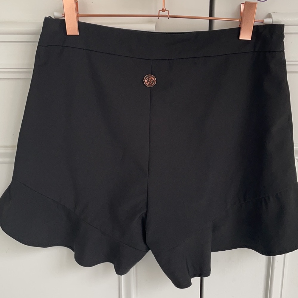 Black Ruffle Shorts - Picture 5 of 7